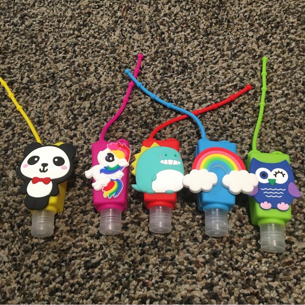 Adorable cartoon  mini sanitizer holder set 1
